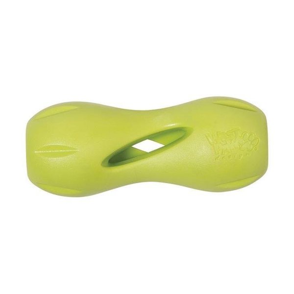 West Paw West Paw 8000386 Zogoflex Green Qwizl Synthetic Rubber Dog Treat Toy & Dispenser; Large 8000386